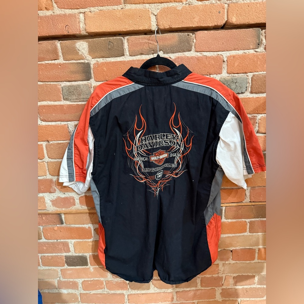 Harley-Davidson Black and Orange Jacket XL